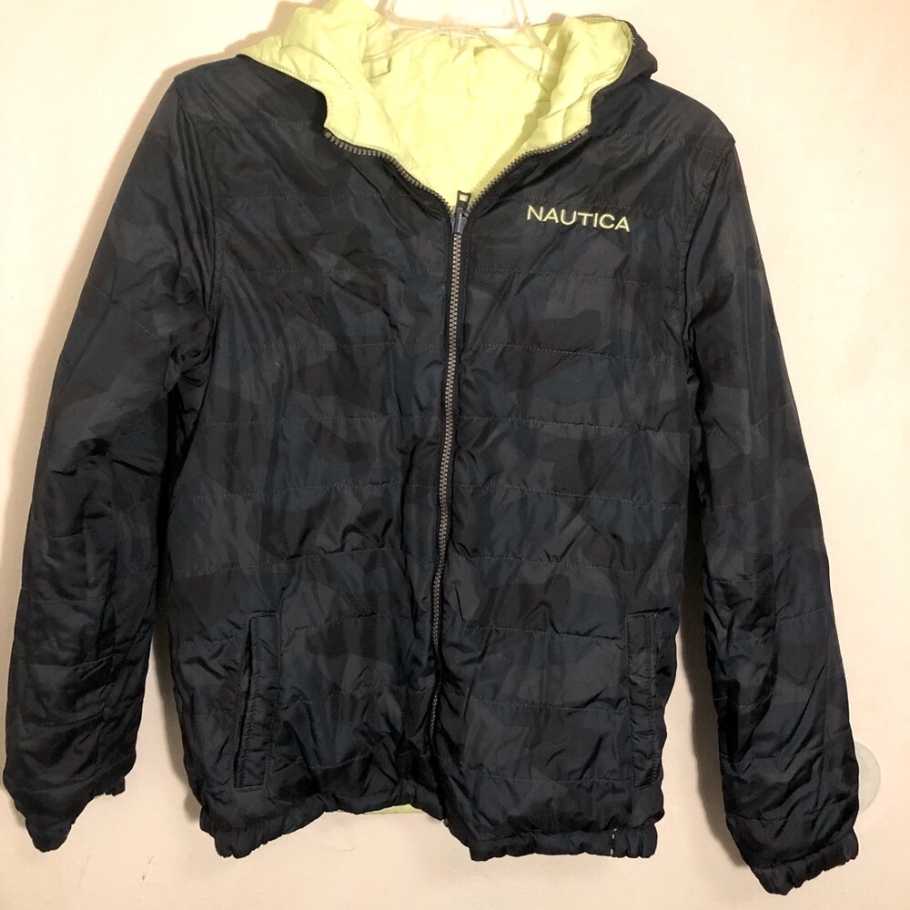 Boys Nautica reversible jacket size Large